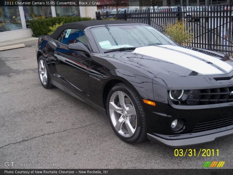 Black / Gray 2011 Chevrolet Camaro SS/RS Convertible