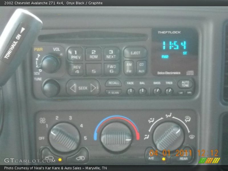 Onyx Black / Graphite 2002 Chevrolet Avalanche Z71 4x4