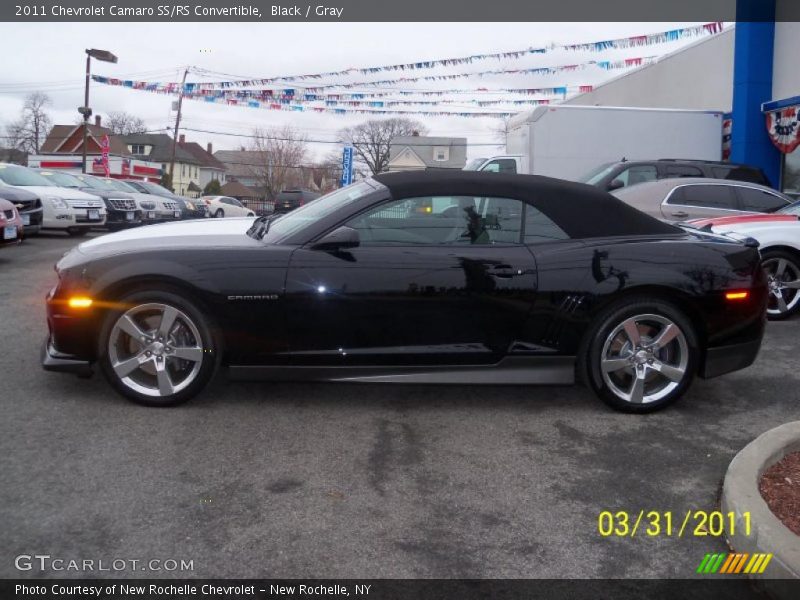 Black / Gray 2011 Chevrolet Camaro SS/RS Convertible