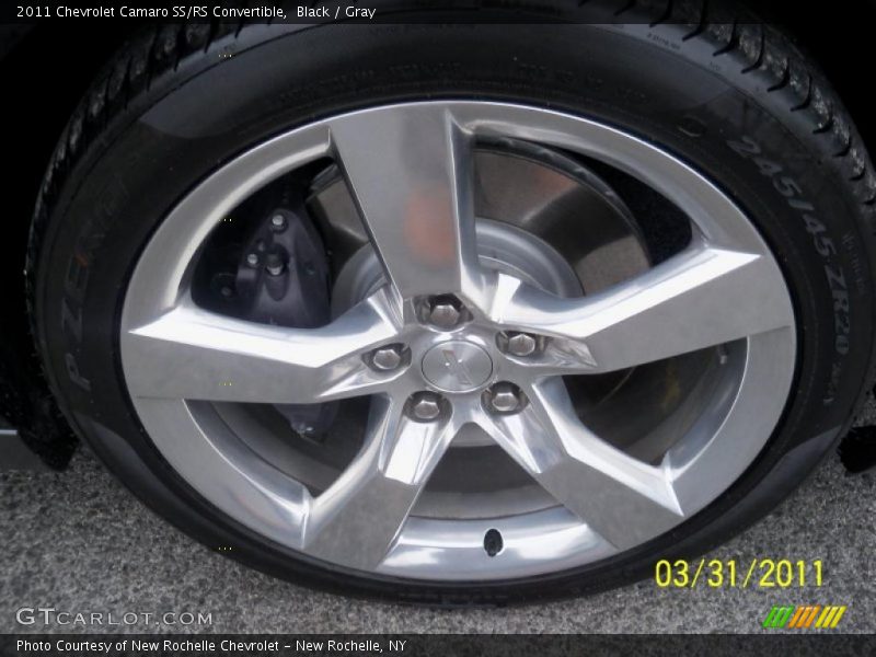 Black / Gray 2011 Chevrolet Camaro SS/RS Convertible