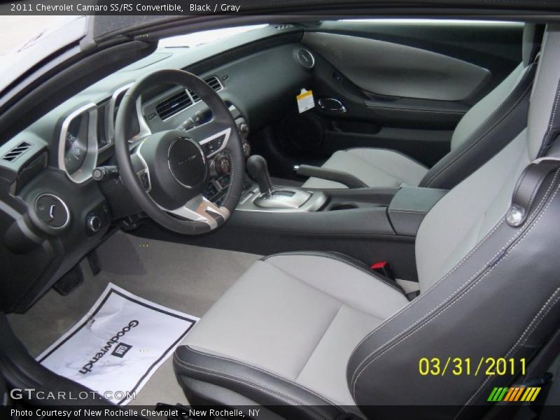 Black / Gray 2011 Chevrolet Camaro SS/RS Convertible