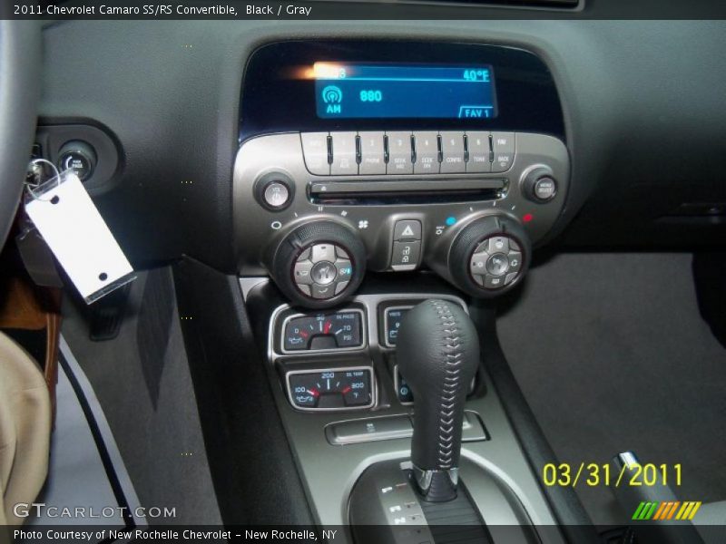 Black / Gray 2011 Chevrolet Camaro SS/RS Convertible
