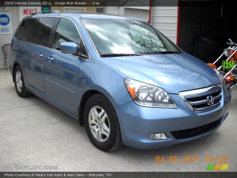 Ocean Mist Metallic / Gray 2006 Honda Odyssey EX-L