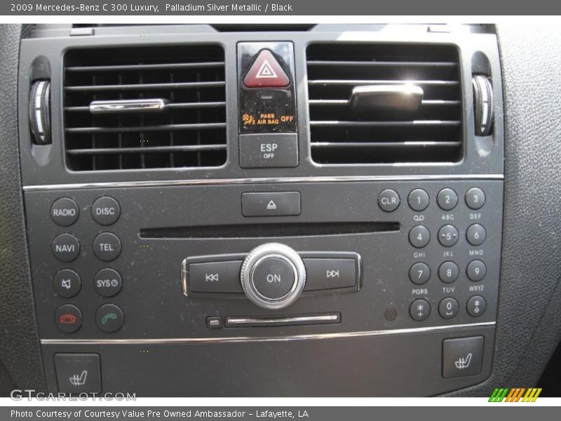 Palladium Silver Metallic / Black 2009 Mercedes-Benz C 300 Luxury