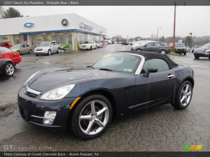 Midnight Blue / Black 2007 Saturn Sky Roadster