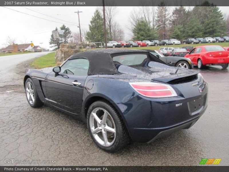 Midnight Blue / Black 2007 Saturn Sky Roadster