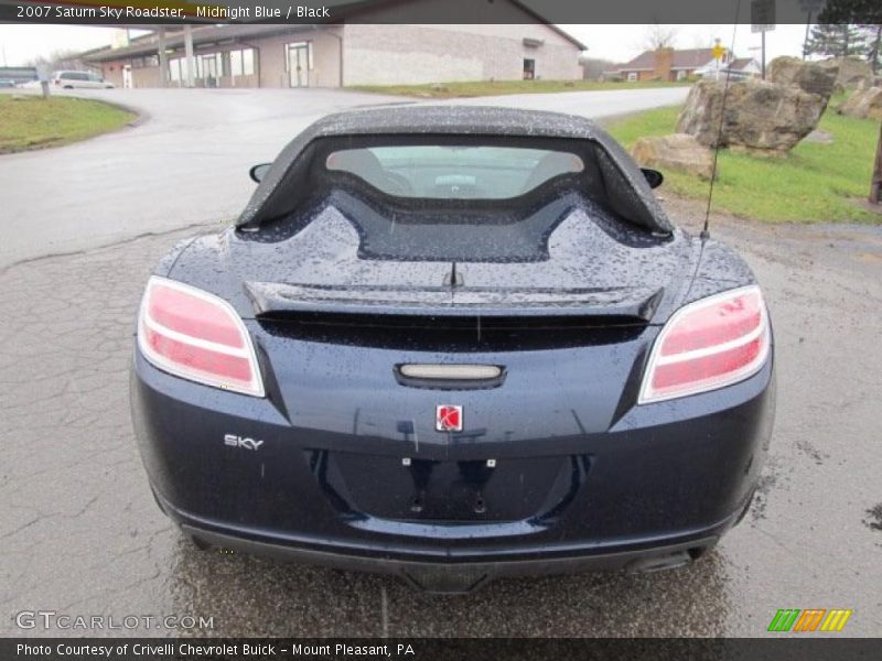 Midnight Blue / Black 2007 Saturn Sky Roadster