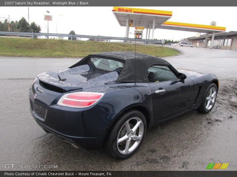 Midnight Blue / Black 2007 Saturn Sky Roadster