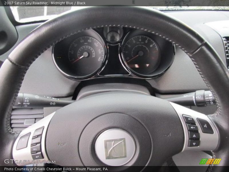 Midnight Blue / Black 2007 Saturn Sky Roadster