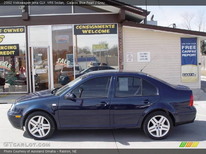 Galactic Blue Pearl / Grey 2002 Volkswagen Jetta GLX  VR6 Sedan