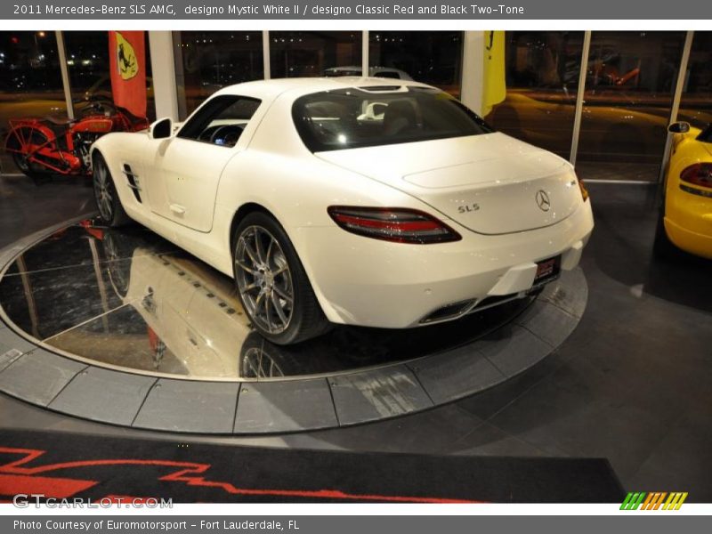 designo Mystic White II / designo Classic Red and Black Two-Tone 2011 Mercedes-Benz SLS AMG