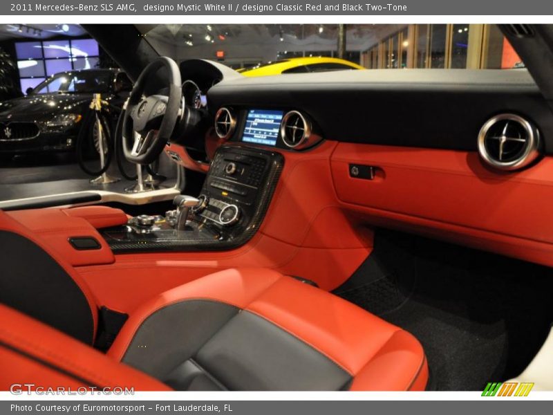  2011 SLS AMG designo Classic Red and Black Two-Tone Interior