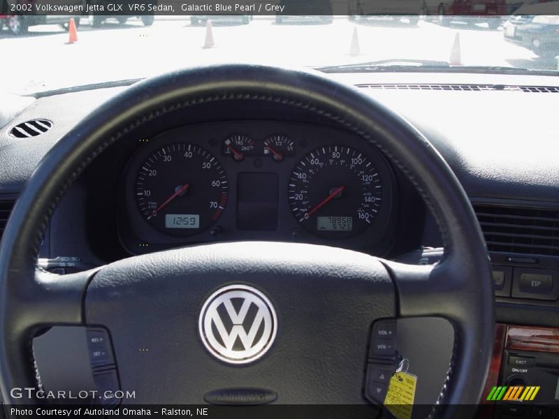 Galactic Blue Pearl / Grey 2002 Volkswagen Jetta GLX  VR6 Sedan