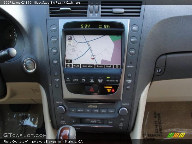 Black Sapphire Pearl / Cashmere 2007 Lexus GS 350