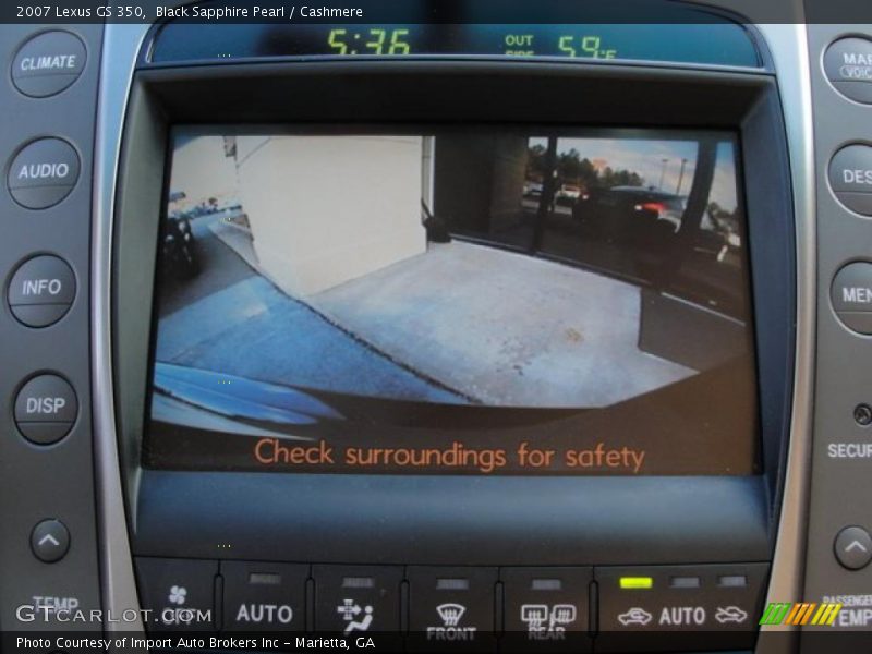 Black Sapphire Pearl / Cashmere 2007 Lexus GS 350