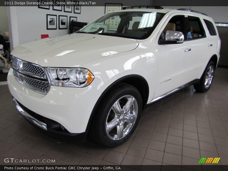 Stone White / Black/Tan 2011 Dodge Durango Citadel