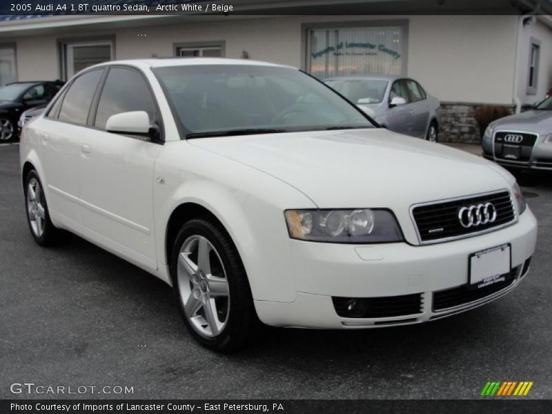 Arctic White / Beige 2005 Audi A4 1.8T quattro Sedan