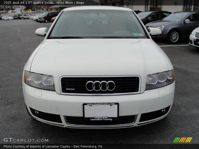 Arctic White / Beige 2005 Audi A4 1.8T quattro Sedan