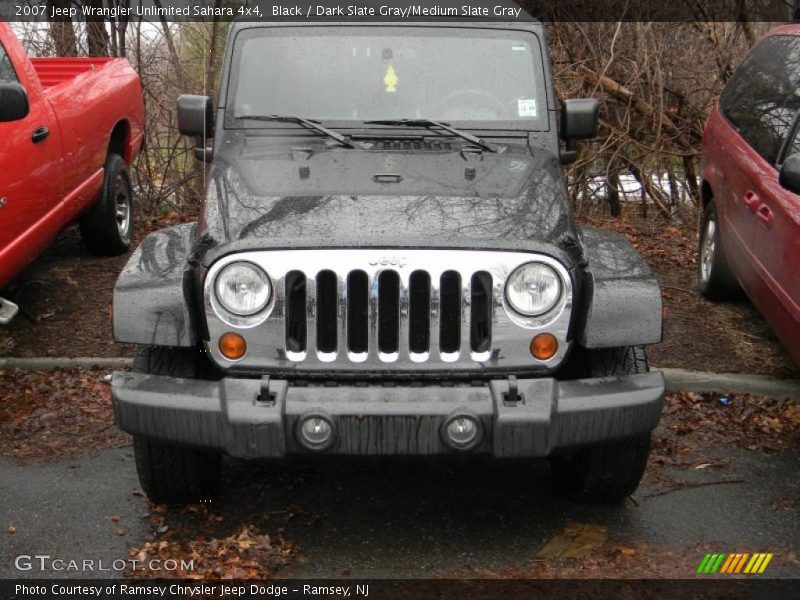 Black / Dark Slate Gray/Medium Slate Gray 2007 Jeep Wrangler Unlimited Sahara 4x4