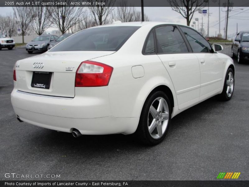 Arctic White / Beige 2005 Audi A4 1.8T quattro Sedan