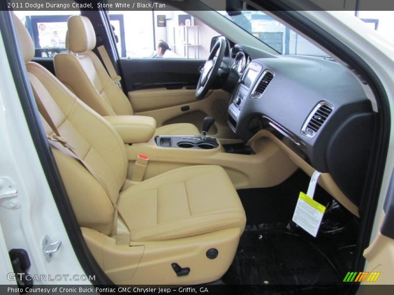 Stone White / Black/Tan 2011 Dodge Durango Citadel