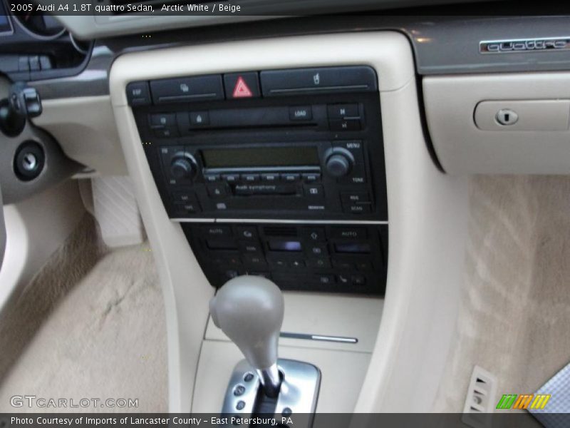 Arctic White / Beige 2005 Audi A4 1.8T quattro Sedan