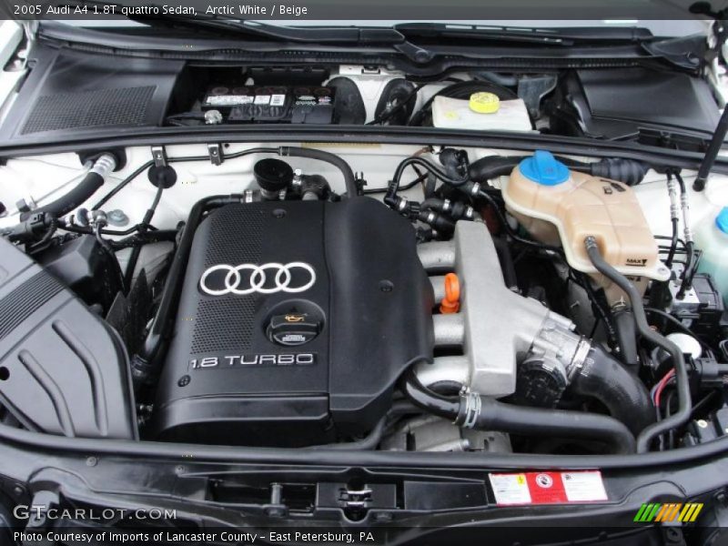 Arctic White / Beige 2005 Audi A4 1.8T quattro Sedan
