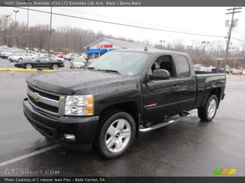 Black / Ebony Black 2007 Chevrolet Silverado 1500 LTZ Extended Cab 4x4