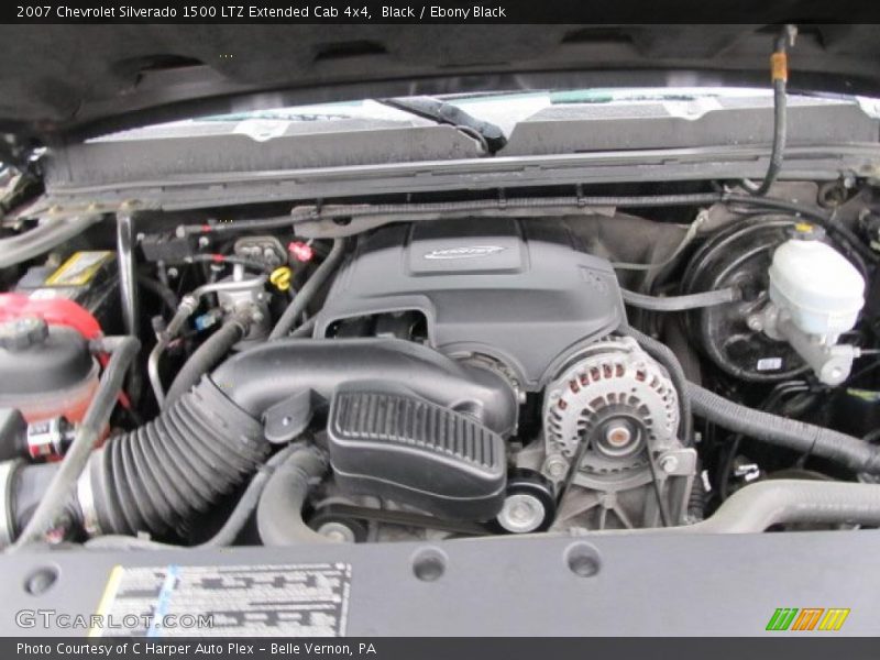 Black / Ebony Black 2007 Chevrolet Silverado 1500 LTZ Extended Cab 4x4