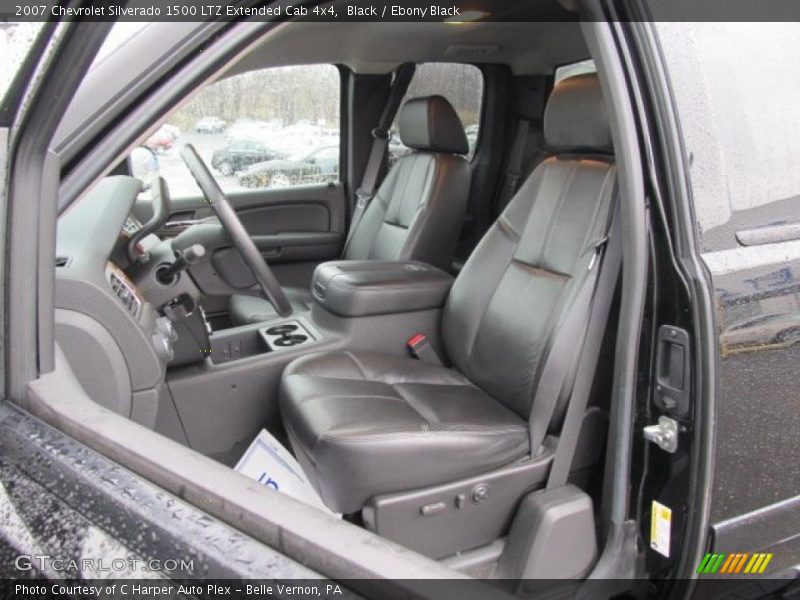  2007 Silverado 1500 LTZ Extended Cab 4x4 Ebony Black Interior