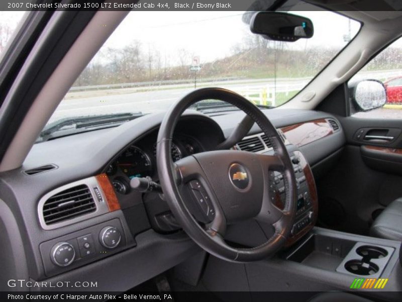 Black / Ebony Black 2007 Chevrolet Silverado 1500 LTZ Extended Cab 4x4