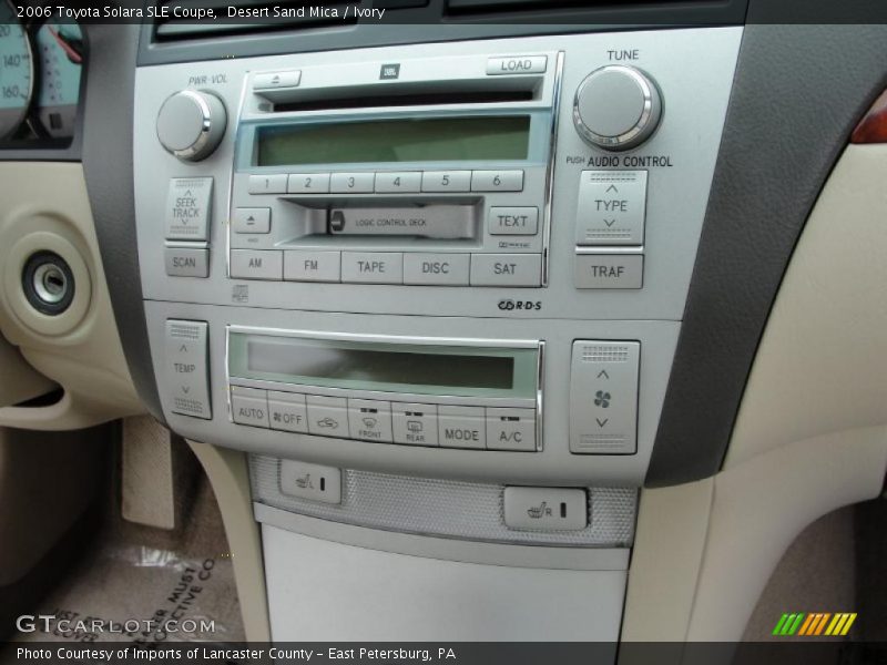 Controls of 2006 Solara SLE Coupe