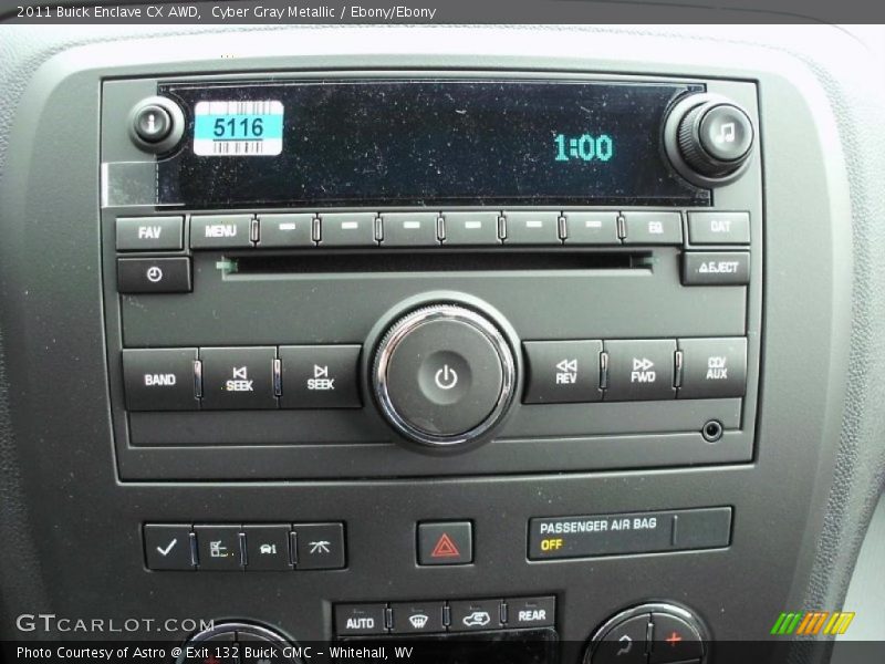 Controls of 2011 Enclave CX AWD