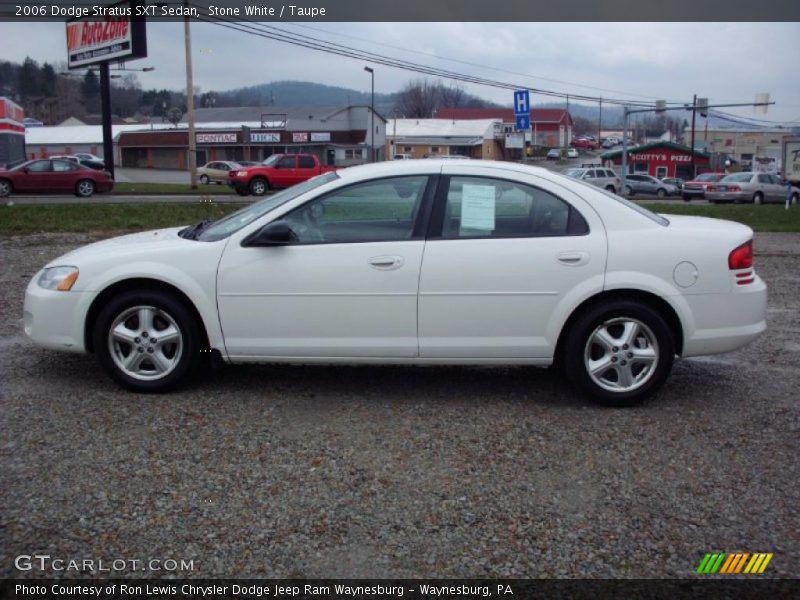 Stone White / Taupe 2006 Dodge Stratus SXT Sedan