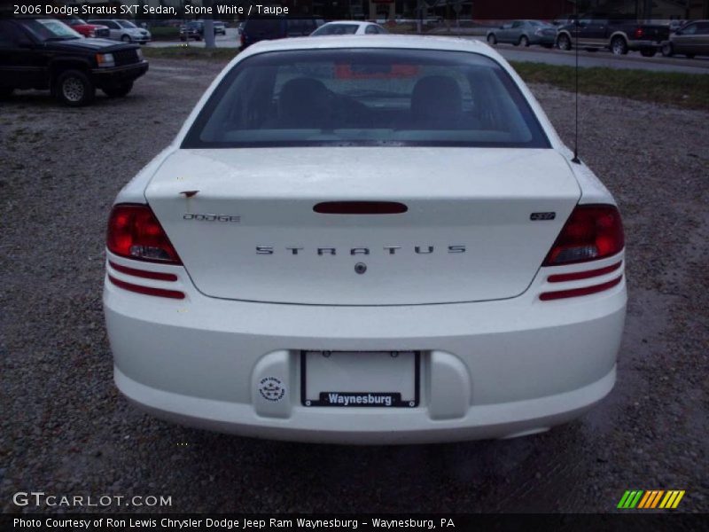 Stone White / Taupe 2006 Dodge Stratus SXT Sedan