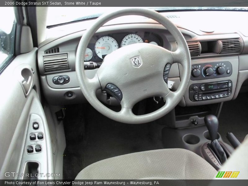 Stone White / Taupe 2006 Dodge Stratus SXT Sedan