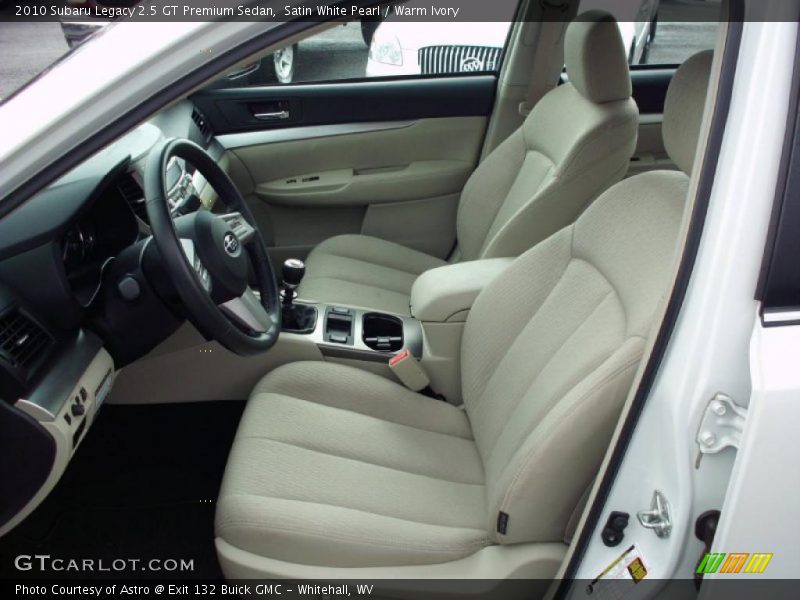 Satin White Pearl / Warm Ivory 2010 Subaru Legacy 2.5 GT Premium Sedan