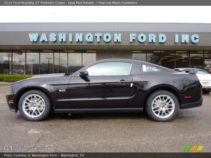 Lava Red Metallic / Charcoal Black/Cashmere 2012 Ford Mustang GT Premium Coupe