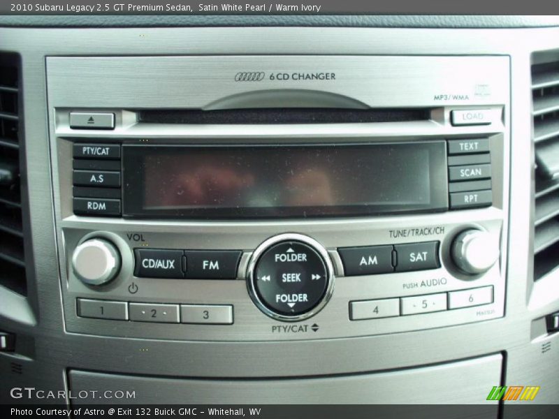 Satin White Pearl / Warm Ivory 2010 Subaru Legacy 2.5 GT Premium Sedan