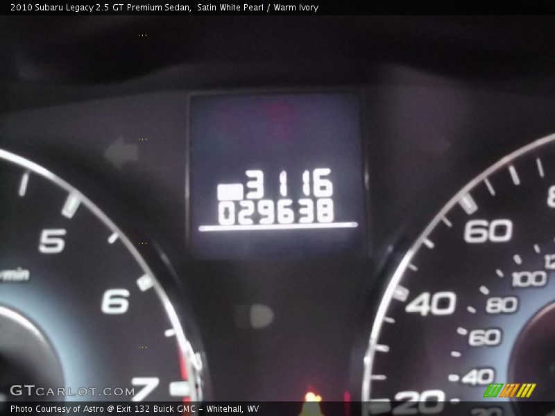 Satin White Pearl / Warm Ivory 2010 Subaru Legacy 2.5 GT Premium Sedan