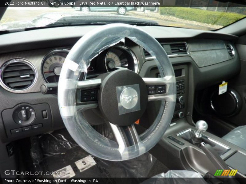 Lava Red Metallic / Charcoal Black/Cashmere 2012 Ford Mustang GT Premium Coupe