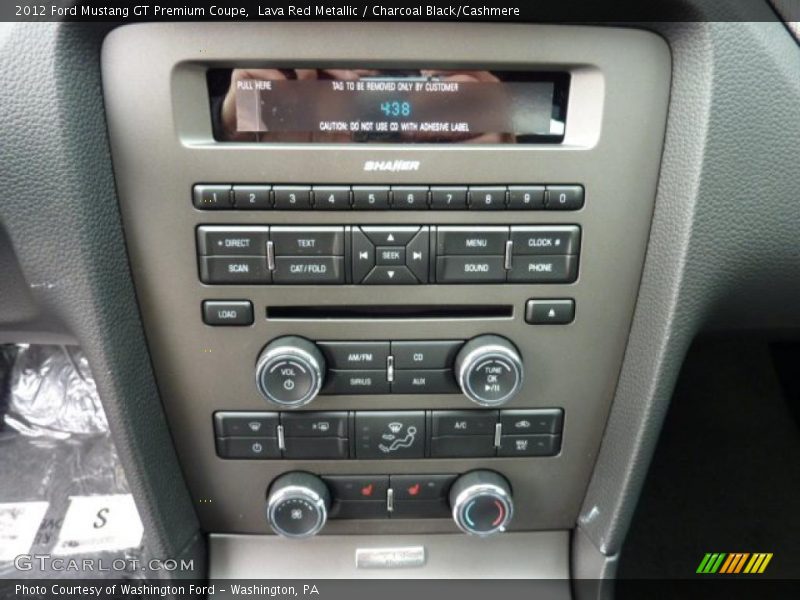 Controls of 2012 Mustang GT Premium Coupe