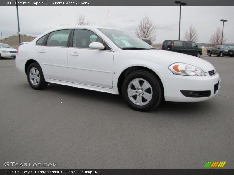Summit White / Ebony 2010 Chevrolet Impala LT