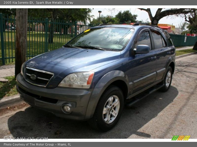 Spark Blue Metallic / Gray 2005 Kia Sorento EX