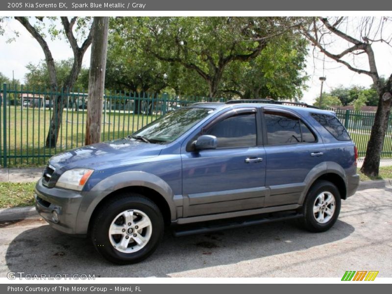 Spark Blue Metallic / Gray 2005 Kia Sorento EX
