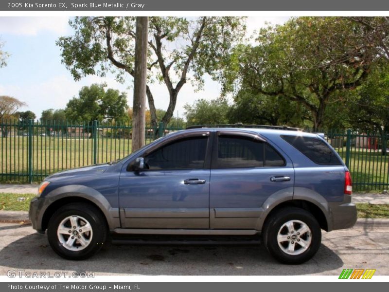 Spark Blue Metallic / Gray 2005 Kia Sorento EX