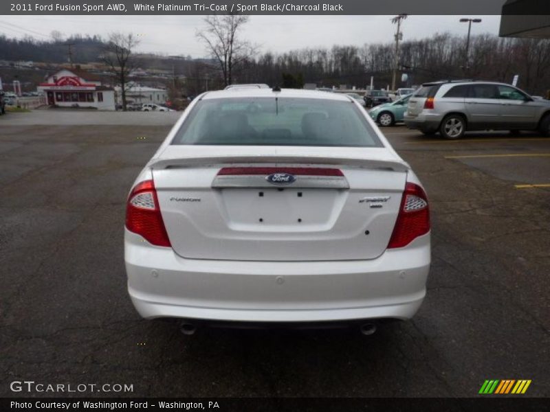 White Platinum Tri-Coat / Sport Black/Charcoal Black 2011 Ford Fusion Sport AWD