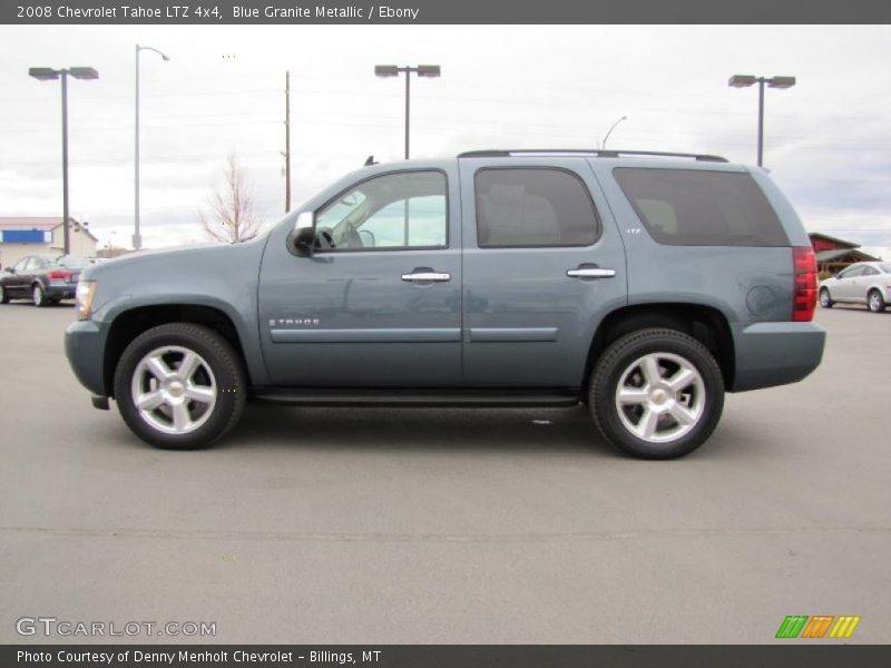 Blue Granite Metallic / Ebony 2008 Chevrolet Tahoe LTZ 4x4