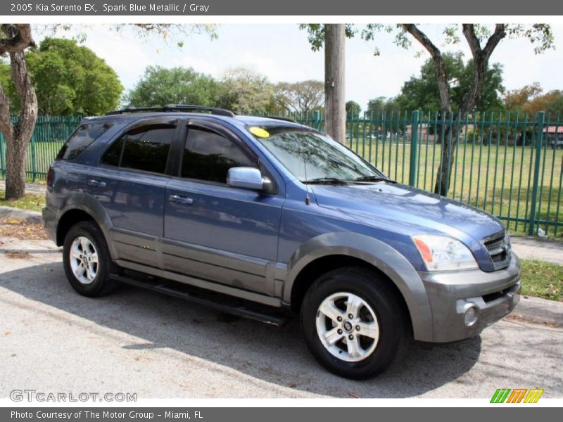 Spark Blue Metallic / Gray 2005 Kia Sorento EX