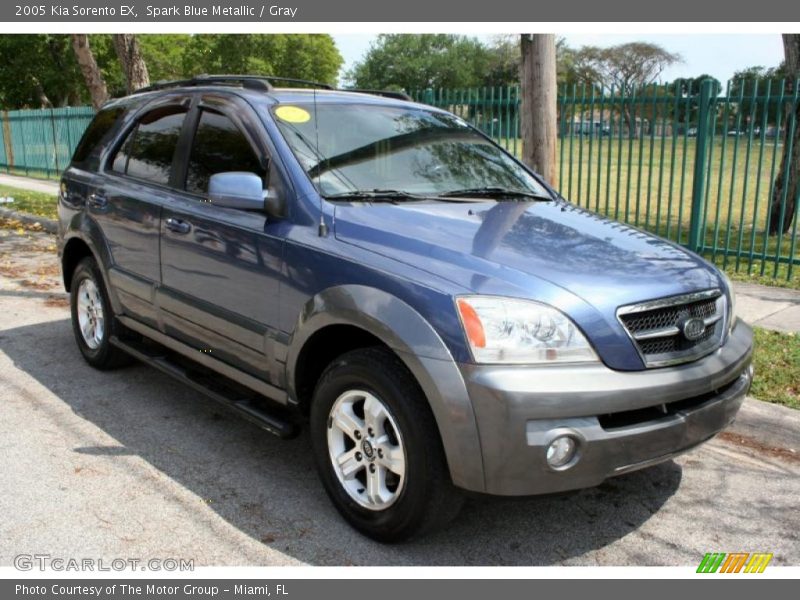 Spark Blue Metallic / Gray 2005 Kia Sorento EX